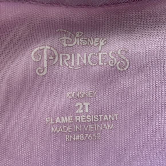 Disney Princesses Lavender Nightgown 2T Pajamas EUC - Picture 5 of 9